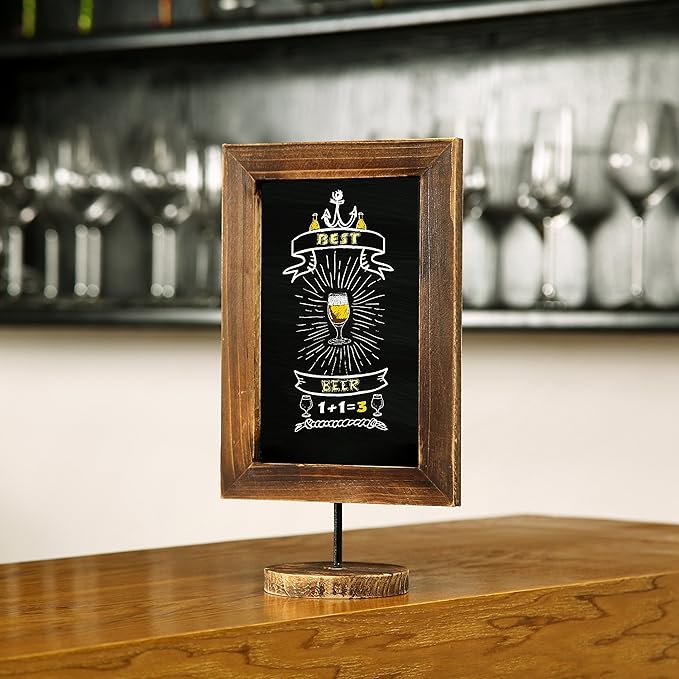 MyGift Set of 3 Tabletop Chalkboard Sign - Image 2