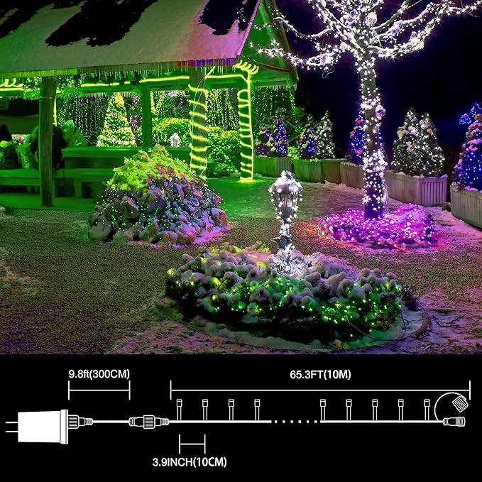LAMPHOME 33ft Christmas Decorative St. Patrick's Day Mini String Lights - Image 4