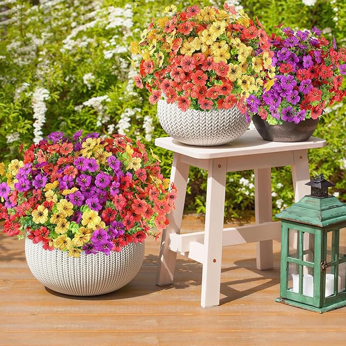 AmyHomie 16 Bundles Artificial Flowers - Image 7