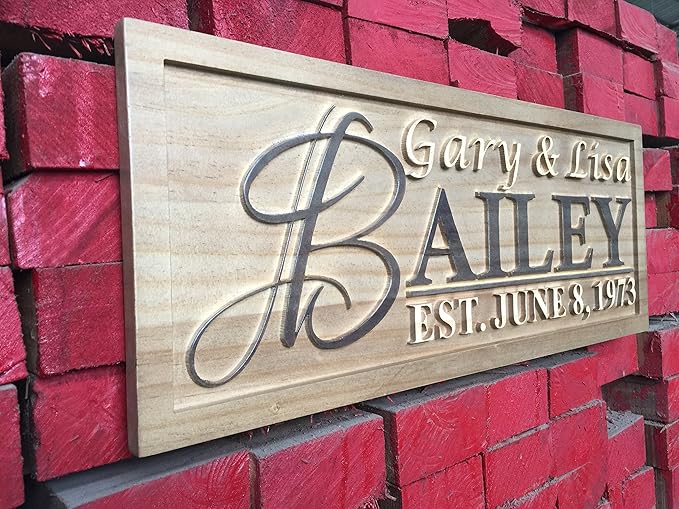 ADVPRO Personalized Custom Made Solid Pine Wood rustic home sign décor - Image 2