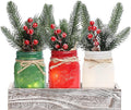 Christmas Mason Jars, Christmas Centerpiece Table Settings, Wood Tray by MARACCO