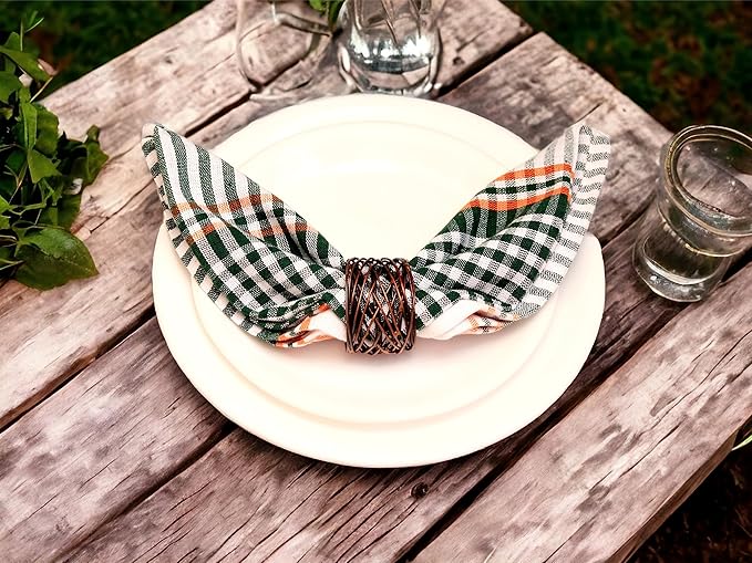 Twisted Wire Mesh Napkin Rings Holders Set of 12 - Image 6