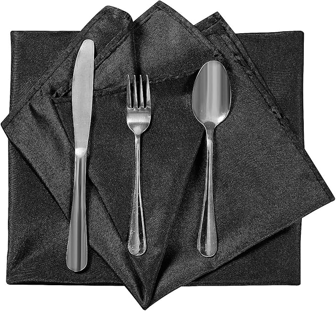 Cloth Napkins 20x20 inch Washable Polyester Dinner Napkins Soft Table Napkins - Image 4