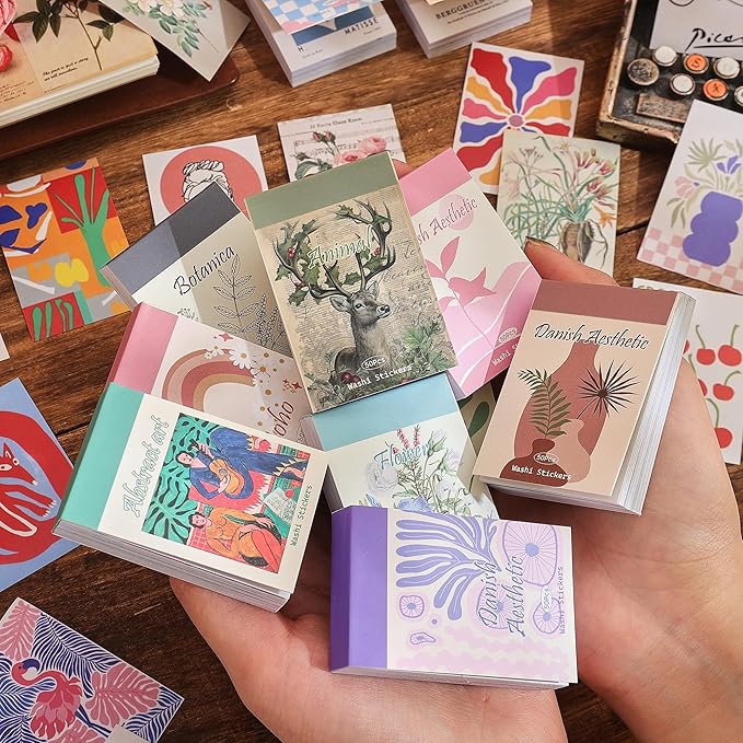 12 Sets 600 Sheets Washi Stickers - Image 8