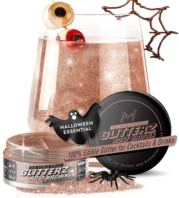 MONÉGASQUE Brown Edible Glitter by MON%C3%89GASQUE