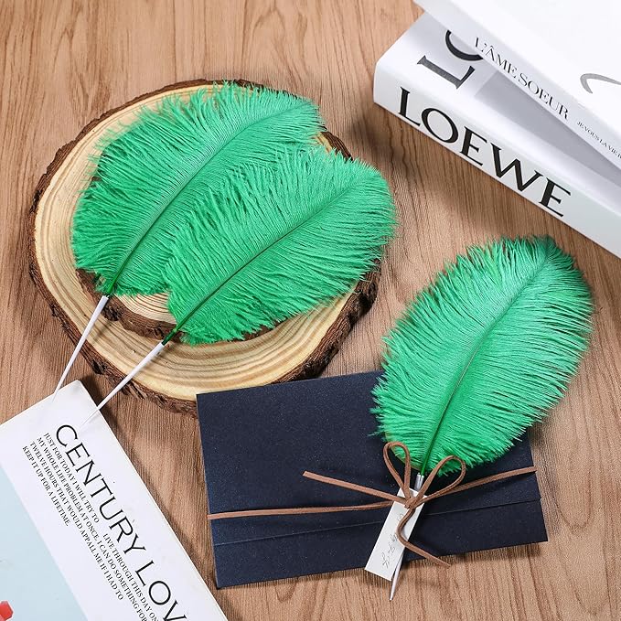 SOGUGOM Green Craft Ostrich Feathers - Image 6