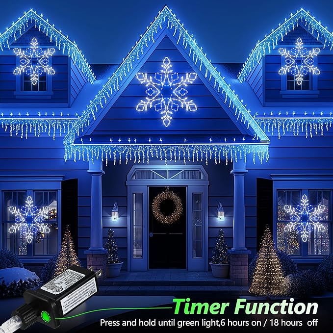 Christmas 35'' Snowflake Lights Decoration - Image 5