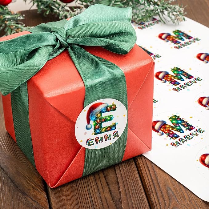 Personalized Christmas Stickers by calliemoment