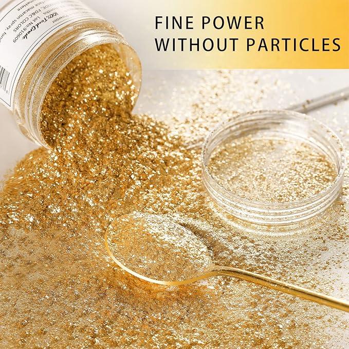 HomeHere Edible Luster Dust Food-Grade Glimmer Powder Glitter - Image 2