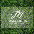 Andaz Press Custom Large Wedding Acrylic Sign, 16 x 24 Inches, Monogram Script by AndazPress