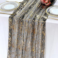 LOMOHOO 10 Ft Black Table Runner by LOMOHOO