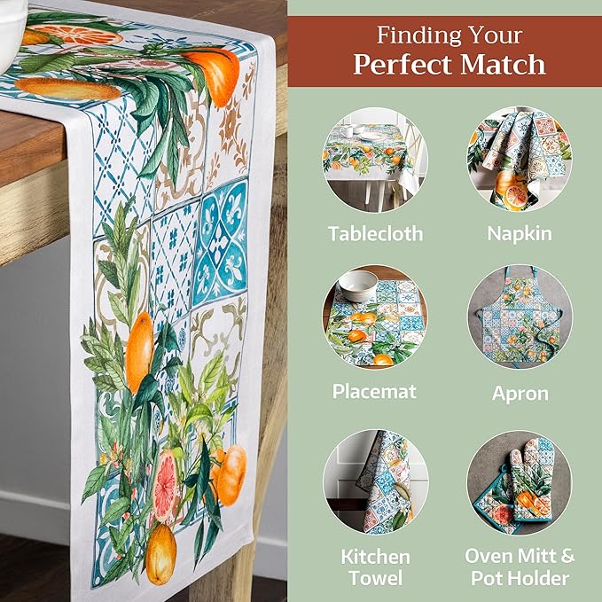 Maison d' Hermine Table Runner 100% Cotton Single Layer Table Runners 72 inches - Image 5
