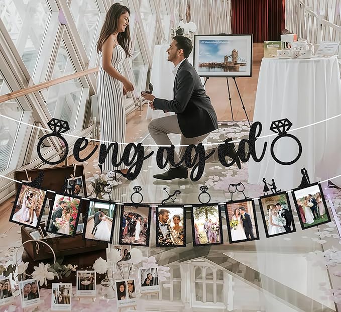 Pre-Strung Engaged Photo Banner - Image 5