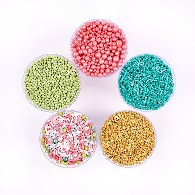 Confect Cool Mom Sprinkles Mix – 5 Pack Assorted Cake & Cupcake Decorations - Image 6