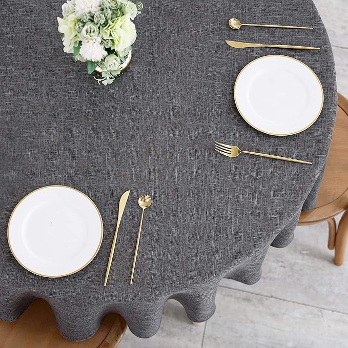 maxmill Flaxy Faux Linen Tablecloth - Image 3
