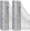 Ribbli 2 Rolls Silver Mesh Ribbon, 10 inch x 30 feet Each Roll, Metallic by Ribbli
