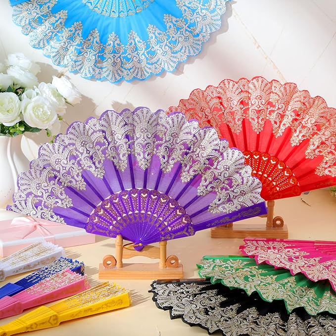 Geetery 30 Pcs Folding Hand Fan - Image 5