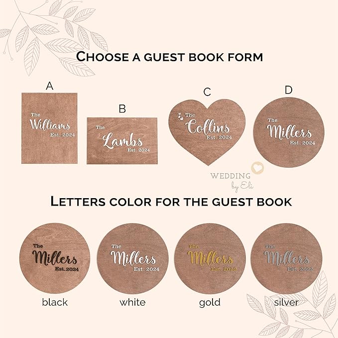 Wedding Guest Book Alternative, Medium - Image 3