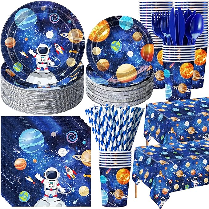 452 Pcs Space Birthday Party Decorations by Potchen