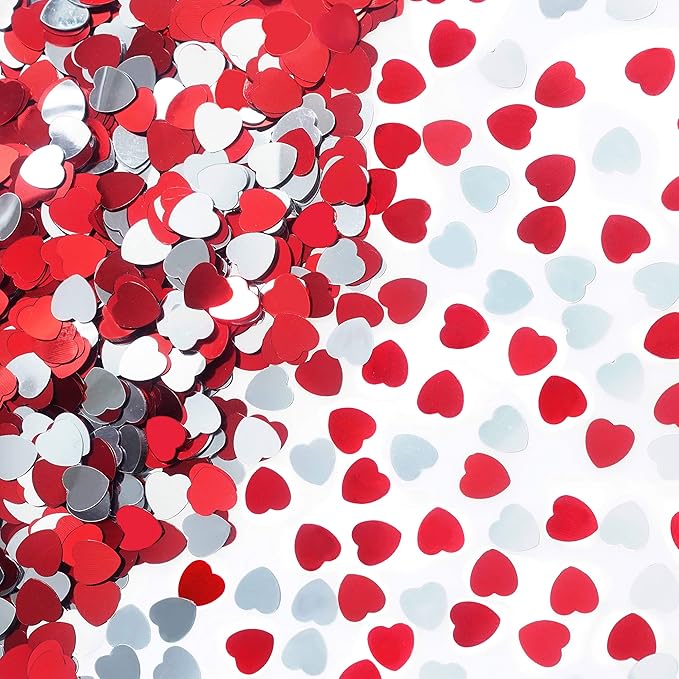 Red Love Heart Valentines Party Table Decorations by WHITEEN+POP