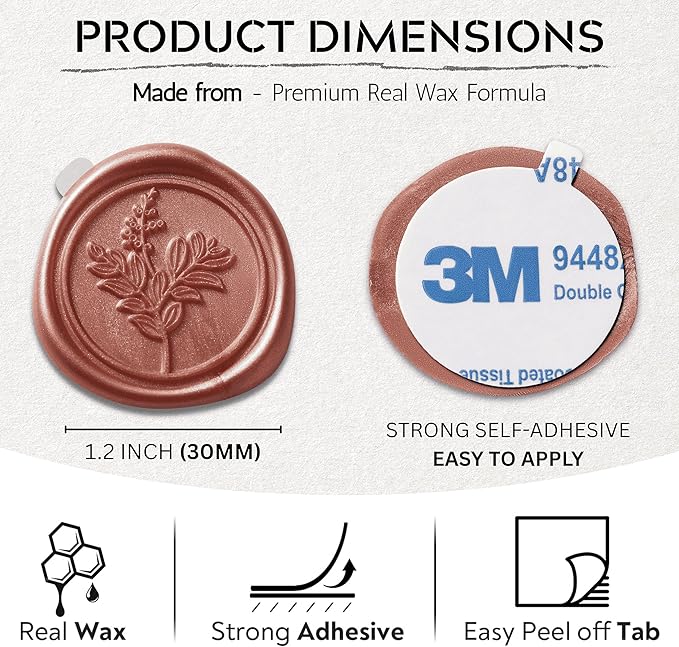 Wax Seal Stickers Premium Envelope Seal Stickers - Image 3