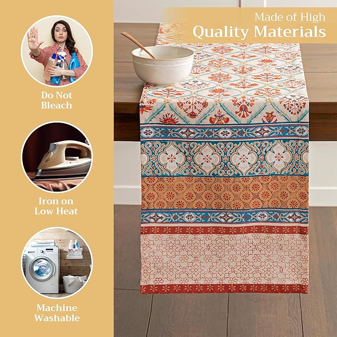 Maison d' Hermine Table Runner 100% Cotton Single Layer Table Runners 72 inches - Image 3