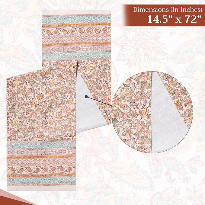 Maison d' Hermine Table Runner 100% Cotton Single Layer Table Runners 72 inches - Image 4