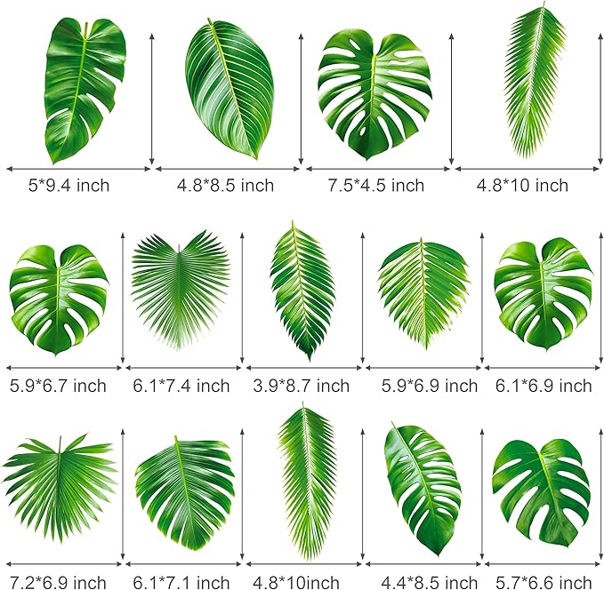 14pcs Palm Leaf Centerpiece Sticks Tropical Party Decorations - Image 5