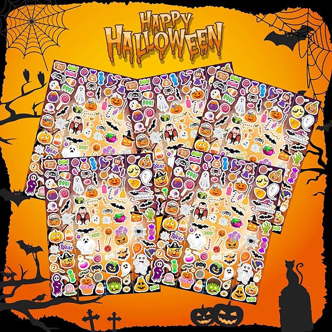 Halloween Stickers 980Pcs Assorted Halloween Stickers - Image 3