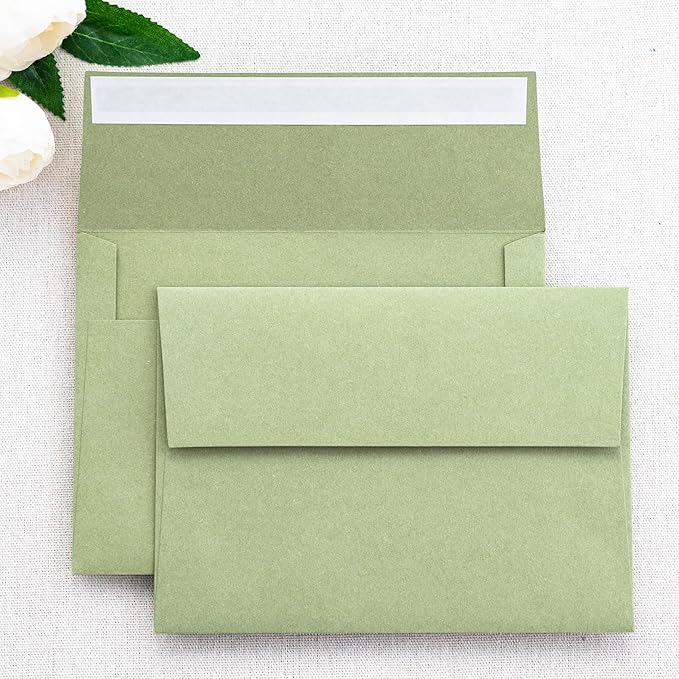 PONATIA 50 Pieces 5x7 Envelopes, A7 Envelopes Self Seal by ponatia