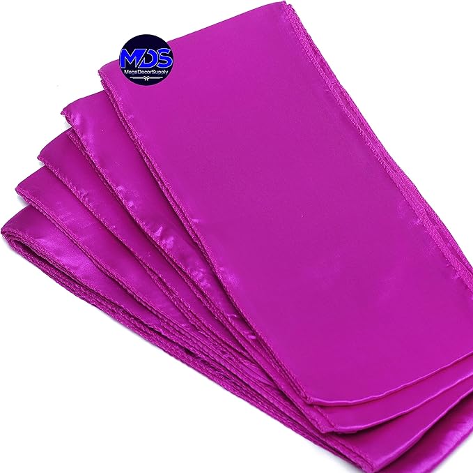 MDS Pack of 300 PCS Satin Chair Sashes Charmeuse Sateen Dining Chair Bows - Image 5