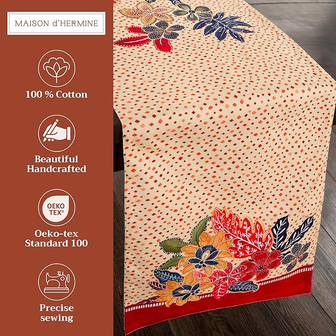 Maison d' Hermine Table Runner 100% Cotton Double Layer Table Runners 108 - Image 2
