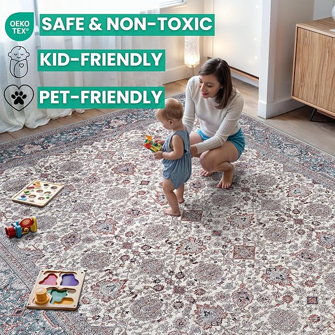 Bloom Rugs Washable Non-Slip 5' x 7' Rug - Image 5