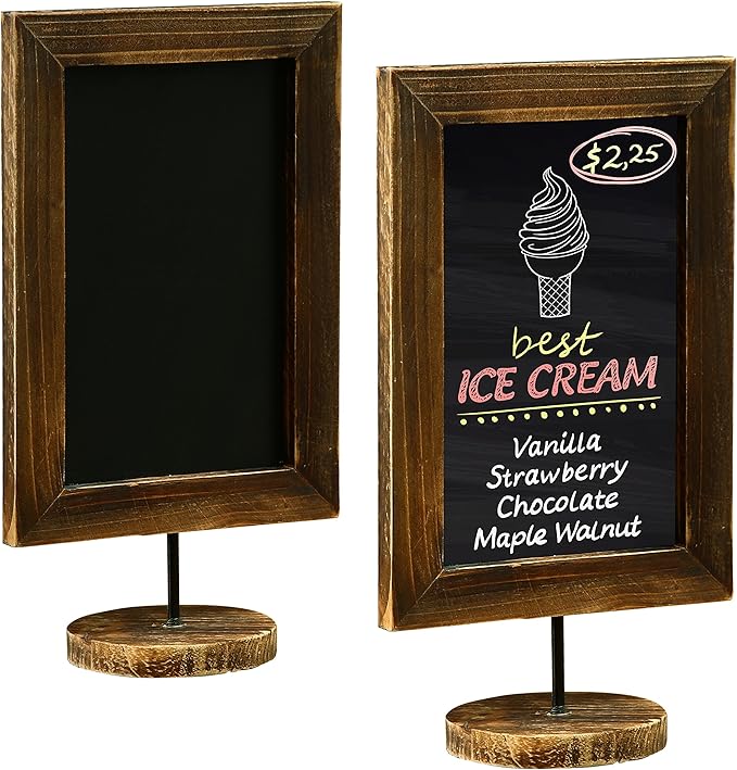 MyGift Set of 2, 12 Inch Chalkboard Sign by MyGiftHome