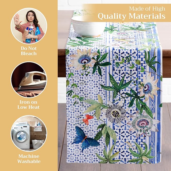 Maison d' Hermine Table Runner 100% Cotton Single Layer Table Runners 108 - Image 3