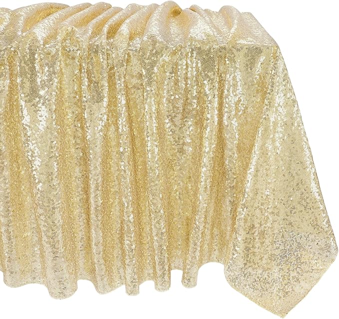 QueenDream Party Tablecloth Light Gold by QueenDream