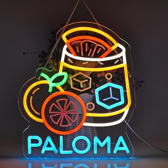 CNBEYOUNG Paloma Neon Sign, Neon Lights Hanging Wall Art Decoration - Image 3