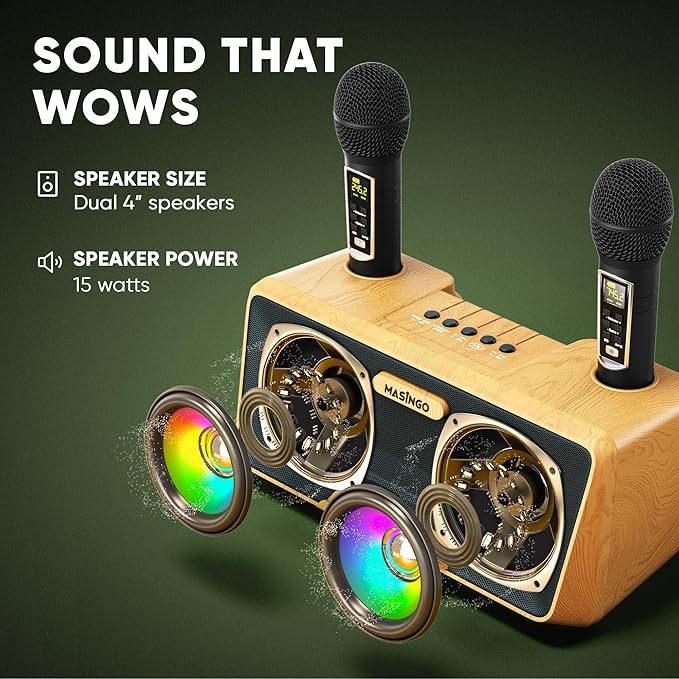 MASINGO Karaoke Machine for Adults and Kids - Image 5