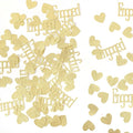 Gold Engagement Confetti With Hearts by Rweseo