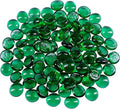Galashield Flat Glass Marbles for Vases Green Glass Gems Beads Pebbles Vase by Galashield