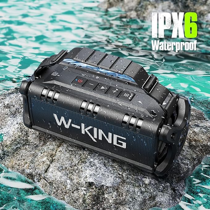 W-KING Bluetooth Speaker, 90W Max Portable Outdoor Speaker Loud, IPX6 - Image 3