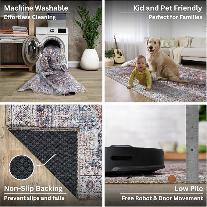 Bloom Rugs Washable Non-Slip 5' x 7' Rug - Image 4