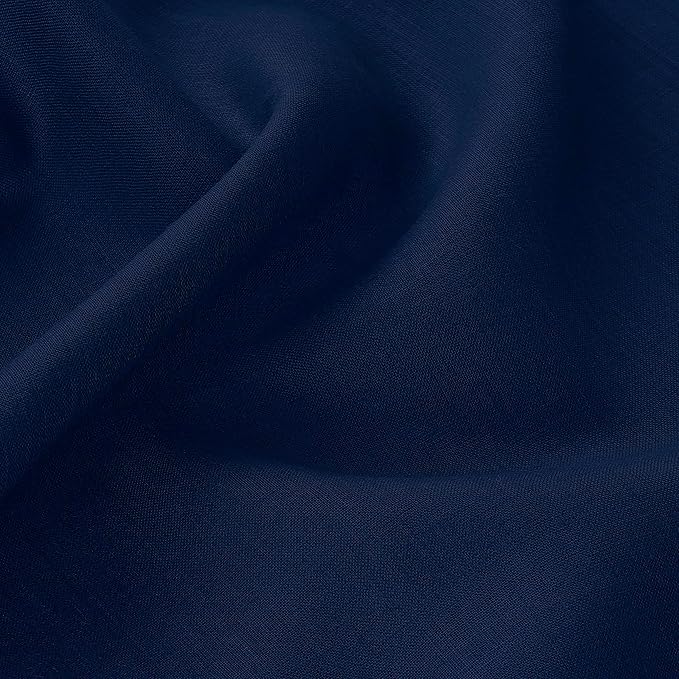 D'Moksha Homes Navy Blue Linen Tablecloth 60 x 108 Inch - Image 5