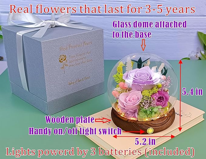 Valley of Rain & Forest Long-Lasting Real Flowers, Unique Floral Gift - Image 2