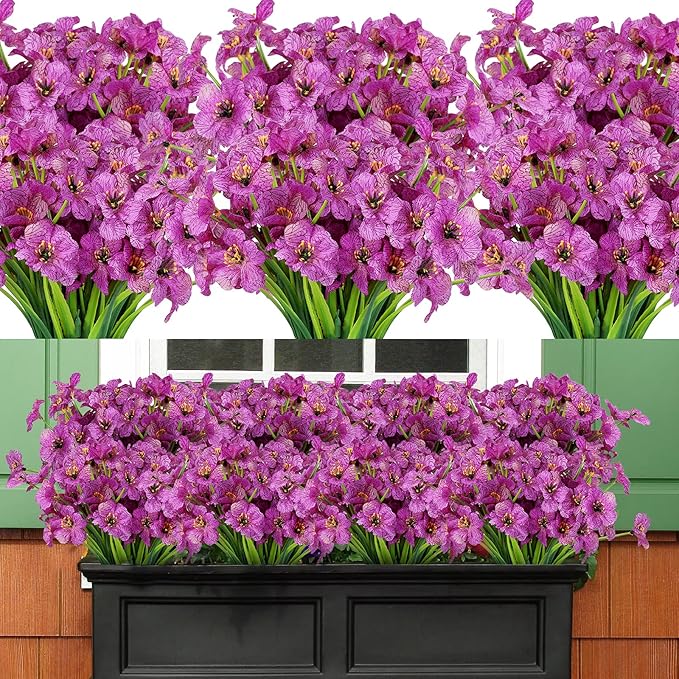 AmyHomie 20 Bundles Artificial Flowers by AmyHomie