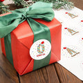 callie moment Personalized Christmas Stickers, Custom Name Waterproof Christmas by calliemoment