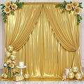20ft x 10ft Gold Sequin Backdrop Curtain by CO-AVE