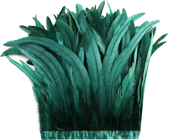 Holmgren Dark Green Rooster Feather Trim by Holmgren