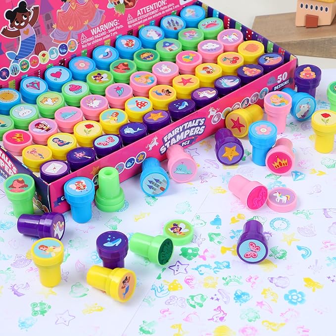JOYIN 50 Pcs FairyTale's Themed Stamps - Image 7