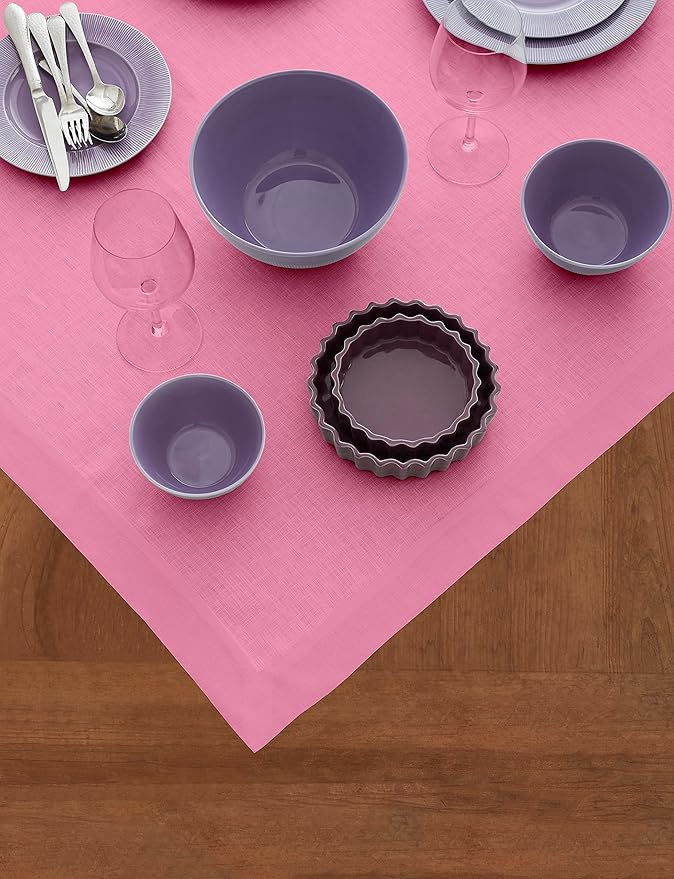 Solino Home Linen Square Tablecloth 52 x 52 Inch - Image 4